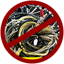 No cable clutter